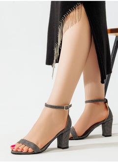 Buy Hills sandal with strap on the front-BLACK in Egypt