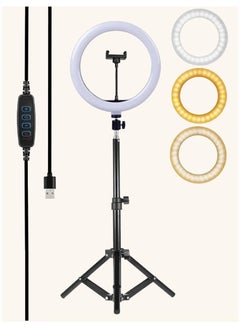 Buy 12 inch Ring Light With Tripod Stand And 360° Phone Holder For Live Broadcast Youtube Instagram And Tik Tok Video Making in UAE