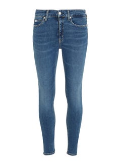 اشتري جينز نسائية ضيق - بنطال كاجوال  - قطن, أزرق في السعودية