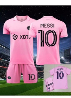 Buy 2324 Miami Away International Football Jersey,#10 Messi Football Kit,Jersey Set  Soccer Messi Special Edition,Gift for Him in UAE