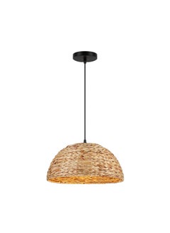 Buy Abalene E27 Pendant Lamp Dia 40x177cm - Natural in UAE