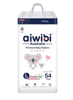 اشتري Aiwibi Premium Baby Diaper,Size L 8-13KG 54 Pieces في الامارات