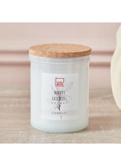 Buy Qara Ecology White Jasmine Jar Candle with Lid 197 g in UAE