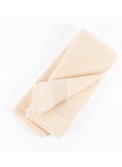 Buy Micro Pleat Hand Towel, Pearl Ivory - 630 GSM, 50x80 cm in UAE