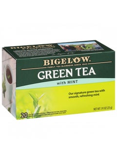 Buy Bigelow Tea Green Tea With Mint, Caffeinated, 20 Count (Pack Of 6), 120 Total Tea Bags in UAE