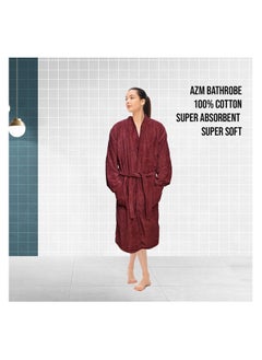 Buy Bathrobe – 400 GSM 100% Cotton Terry Silky Soft Spa Quality Comfort – Shawl Collar & Pocket in Saudi Arabia