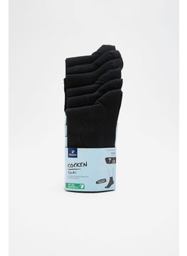 اشتري Men 7 Pair Of Socks, Black في الامارات