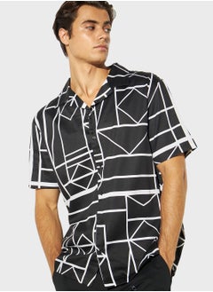 Buy Printed Regular Fit Shirt in UAE