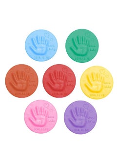 Buy Baby Handprint Footprint Soft Clay, 14 Pcs Keepsake Ornament Kit, Print Impression Kit for Newborn, Non-Sticky Air Dry Light & Soft Clay, 7 Colors in Saudi Arabia