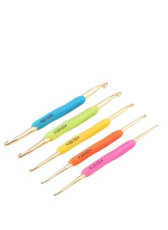 Buy Crochet Hooks Set Double Hook Head 5 Pieces Colourful Knitting Crochet Needles Set Size 2mm-10mm Suitable for Beginners Arthritic Hands in UAE