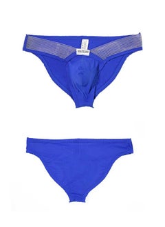 اشتري Men's Low Waist Underwear Thong Briefs Blue في السعودية