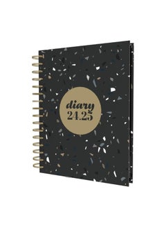 Buy Collins Scandi Mid Year Diary Planner A5 Day To Page Academic Year 2024-25 - Black Terrazzo - Daily Journal for Students, Teachers on Recyled Paper - E-PW51M.TZBK-2425 - August 2024 to August 2025 in UAE