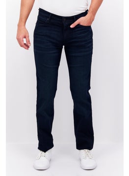 Buy Men Slim Fit Wash Stretchable Denim, Navy in UAE