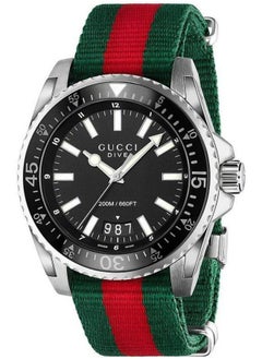 اشتري Gucci Dive Black Dial Nylon Mens Watch YA136206 في الامارات