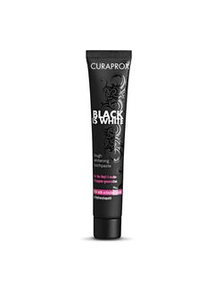 Buy CURAPROX Black Is White Charcoal Whitening Toothpaste 90ml Tube in UAE