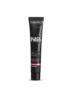 Buy CURAPROX Black Is White Charcoal Whitening Toothpaste 90ml Tube in UAE