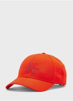 Buy Monogram Detailed Curved Peak Cap in UAE