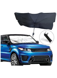 Buy Car Windshield Sunshade | Foldable Reflector Umbrella Sunshade for Cars, Blocks UV Rays Sun Visor Protector Sunshade to Keep Your Vehicle Cool and Damage Free in UAE