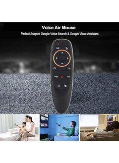 اشتري New Voice Remote Air Mouse Remote, 2.4G RF Wireless Remote Control with 6 Axis Gyroscope and Infrared Learning, Air Fly Mouse with Voice Input for Android TV Box/PC/Smart TV/HTPC/Projector في السعودية