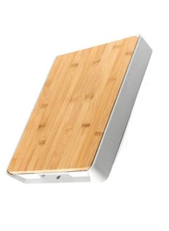 Buy BERAM Bamboo Chopping Board, Wooden Cutting Board for Kitchen Use, Food Storage Mechanism, Wall Mounted Design, Multi-Purpose Surface Protector in UAE
