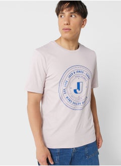 Buy Slogan Crew Neck T-Shirt in UAE