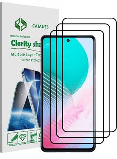 اشتري 3 Pack For Samsung Galaxy M54 5G Screen Protector Tempered Glass Full Glue Back في الامارات