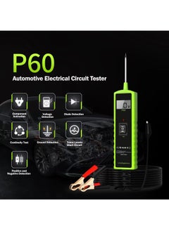 Buy P60 Probe Tester, Automotive Circuit Test, with AC/DC Voltage Tester, LCD Screen Display, Electrical System Tool, Component Activation Diode Test Continuity Test, 6-24V Electric Light Test Pen. in Saudi Arabia