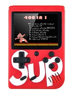 Buy "SUP GAMEBOX 400-in-1 Retro Gaming Console – Classic Single Player Handheld (Red)" in UAE