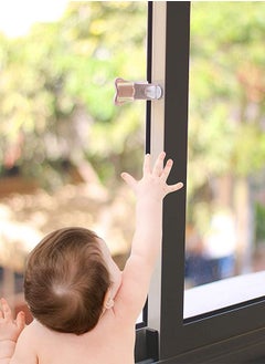 اشتري Sliding Door Lock for Child Safety Window Stoppers for Vertical Windows (2 Pack) في الامارات