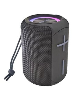 Buy Portable Wireless Bluetooth 1200mAh IPX6 Waterproof Speaker Stereo Surround Outdoor Speaker 115x85x85mm Black in Saudi Arabia