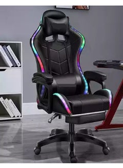 Buy High Quality Ergonomic Swivel Gaming and Office Chair with RGB Lights Speakers and Remote Adjustable Massage Recliner in UAE