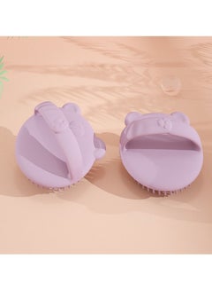 Buy Baby Shampoo Brush Baby Dandruff Silicone Comb Newborn Bath Massage Bath Supplies in Saudi Arabia