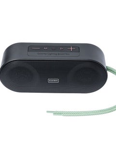 اشتري L'AVVENTO (SP315) LED Speaker IPX6 5W*2 3000mAh USB TF AUX Rope Handle - Black في مصر