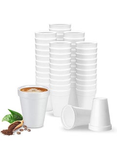 Buy Foam 6 Ounce Cup for Insulated Hot And Cold Beverages 25 Pieces in UAE