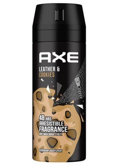 Buy Axe Body Spray Deodorant for Leather & Cookies, for 48 hours Irresistible Fragrance, 150ml in Saudi Arabia