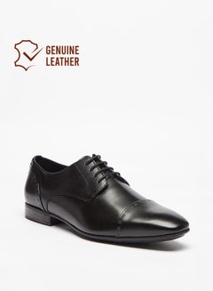 Buy Men Leather Derby Shoes with Lace Up Closure in Saudi Arabia