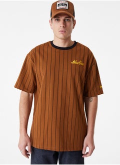 Buy Pinstripe Oversized T-Shirt in UAE