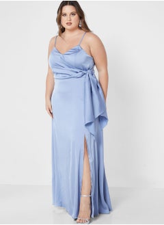 Buy Bridesmaid Strappy Knot Dress in Saudi Arabia