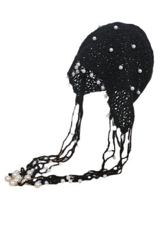 Buy Handmade Tassel Fashion Hollow Hat Pearl Princess Hat in UAE