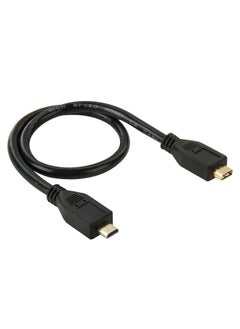 Buy 30cm Micro HDMI (Type-D) Male to Micro HDMI (Type-D) Female Adapter Cable in UAE