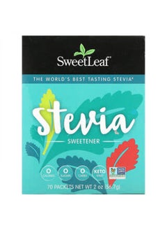 اشتري Wisdom Natural, SweetLeaf, Stevia Sweetener, 70 Packets, 0.028 oz (0.8 g) Each في الامارات