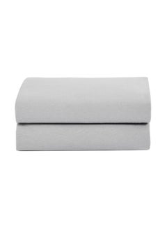 اشتري Pack Of 2 Crib Fitted Sheets, Grey في السعودية