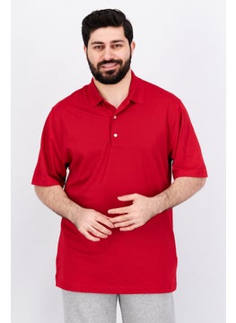 اشتري Men Performance Fit Short Sleeve Polo Shirt, Red في الامارات