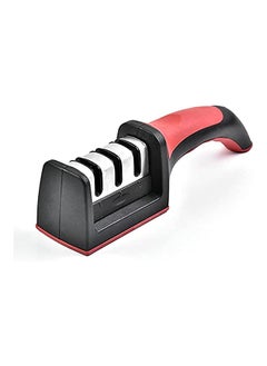 اشتري Kitchen Knife Sharpener Professional 3 Stage Sharpening System For Steel Knives Black في مصر