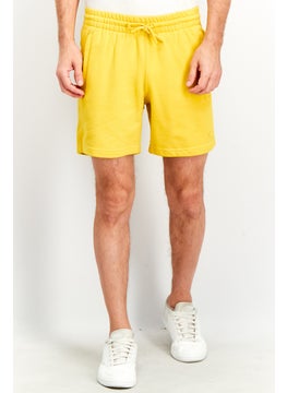 اشتري Men Sportswear Fit Classic Drawstring Shorts, Yellow في السعودية