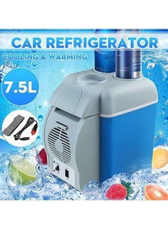 Buy Portable Mini Car Refrigerator, 12V 7.5L Car Fridge Cooler Warmer for Vehicle RV Boat Trucker Camping in UAE