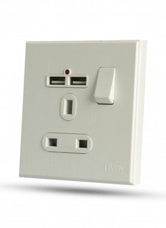 Buy socket with 2 usb outlet piano in Saudi Arabia