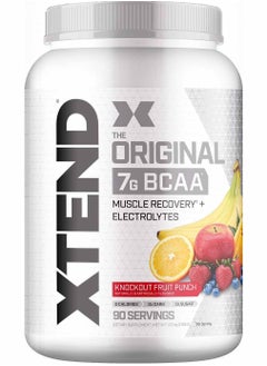 Buy Xtend Original BCAA Powder, Sugar Free Post Workout, Muscle Recovery, Drink With Amino Acids 7g BCAAs, For Men And Women, Knockout Fruit Punch Flavor , 90 Servings in UAE