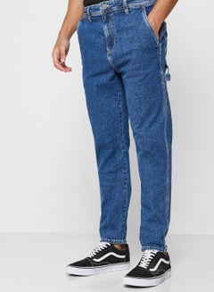 Buy Mid Wash Relaxed Fit Jeans in Saudi Arabia