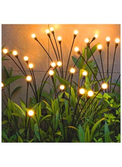 اشتري 2 Packs Solar Garden Lights Solar Starburst Swaying Light Solar Outdoor Lights for Garden Yard Patio Pathway Decoration في السعودية